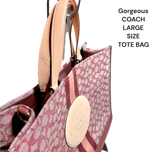 LARGE COACH DEMSEY TOTE EXCELLENT CONDITION & BEAUTIFUL COLOR-CROSSBODY TOTE - Picture 5 of 16